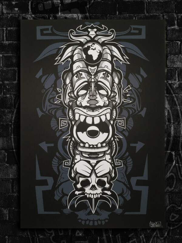 Affiche Serigraphiée Tribal Totem